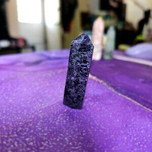 Rare Siberian Charoite Crystal Tower